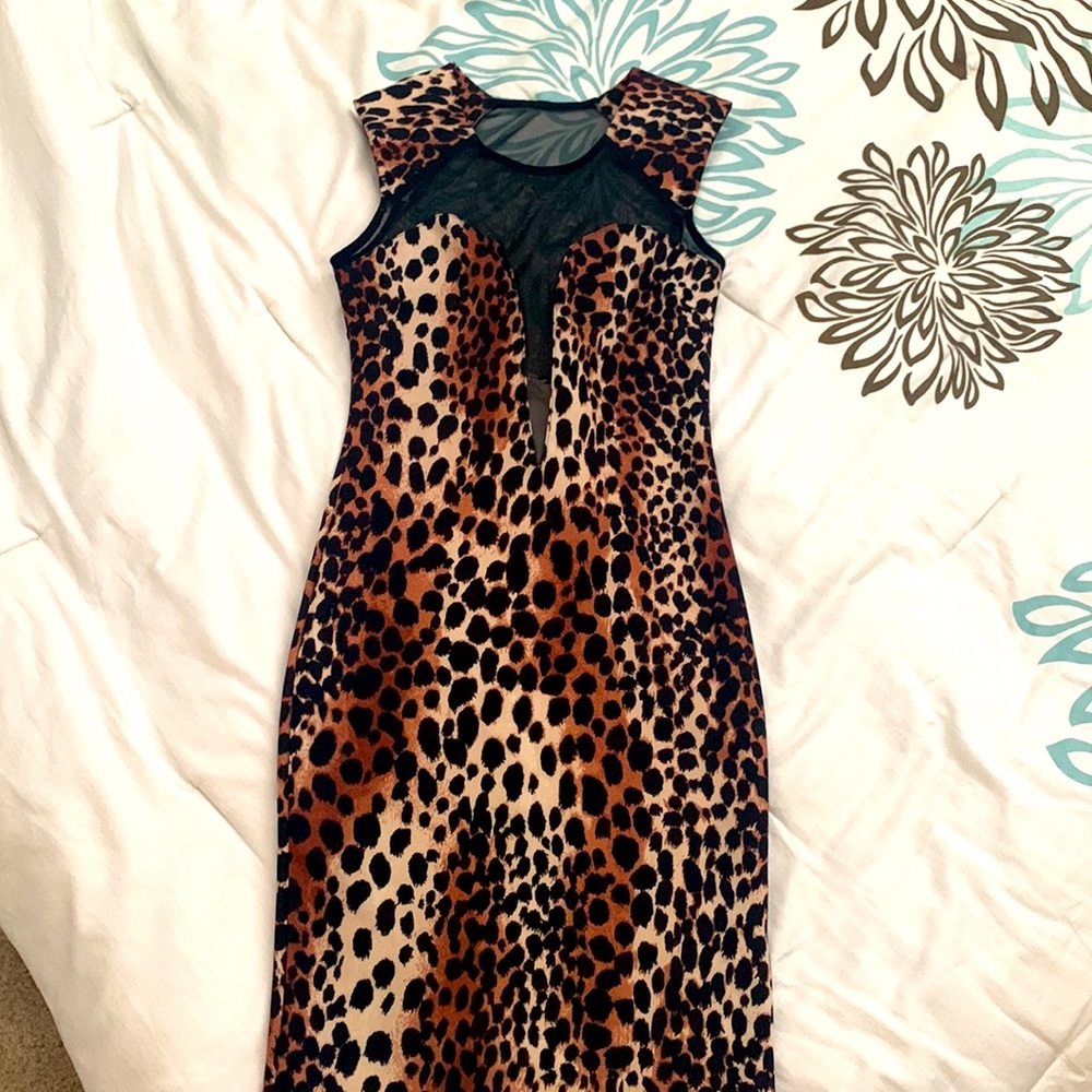 Animal printed dress